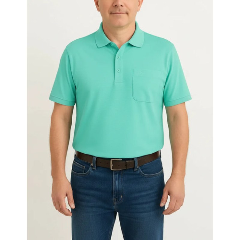 Playera Polo  Basica Manchester Manga Corta #mlpos_22 | Color: Verde agua #color_verde_agua #sku_1433rvdagch #sku_1433rvdagg #sku_1433rvdagm #sku_1433rvdagxg
