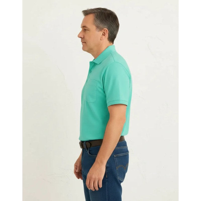 Playera Polo  Basica Manchester Manga Corta #mlpos_23 | Color: Verde agua #color_verde_agua #sku_1433rvdagch #sku_1433rvdagg #sku_1433rvdagm #sku_1433rvdagxg