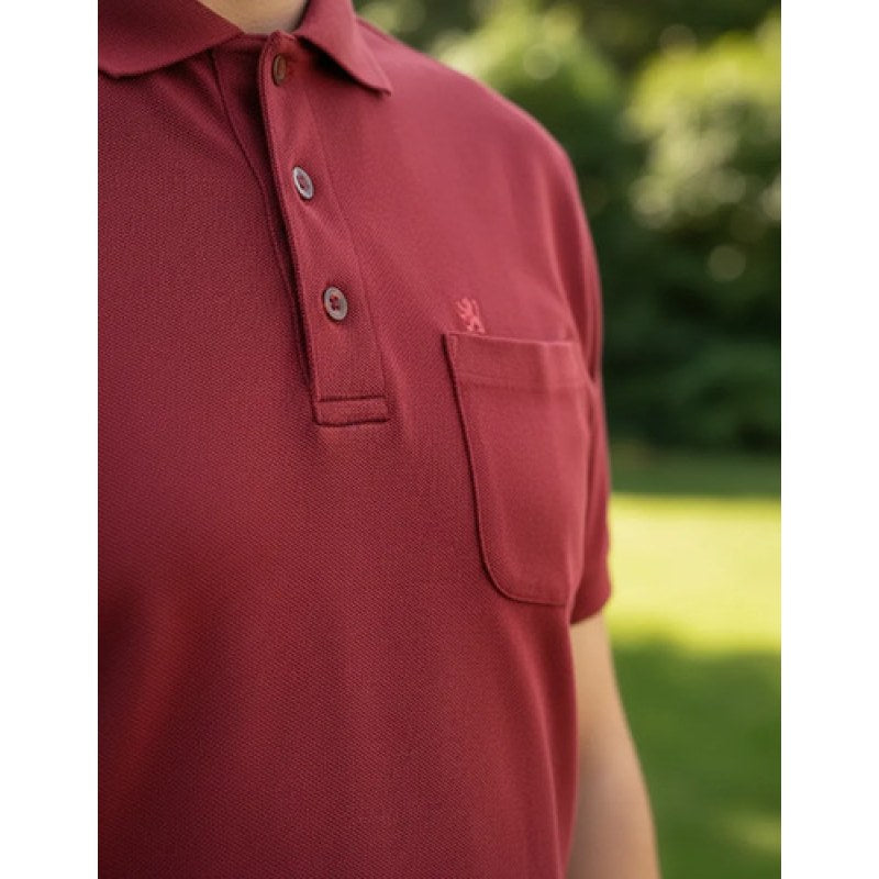Playera Polo  Basica Manchester Manga Corta #mlpos_26 | Color: Guinda #color_guinda #sku_1431qguich #sku_1431qguig #sku_1431qguim #sku_1431qguixg