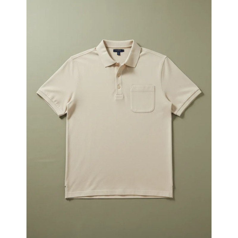 Playera Polo  Basica Manchester Manga Corta #mlpos_56 | Color: Beige #color_beige #sku_1431qbgch #sku_1431qbgm #sku_1431qbgxg