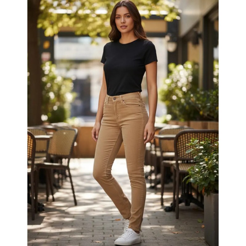 Pantalon Panilla Dama Entubado Oggi Modelo Passion #mlpos_4 | Color: Beige #color_beige | Talla: 5 #sku_pspnbg5