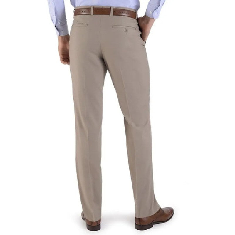 Pantalon De Vestir Yale Poliester Clasico Modelo 0060-0340 Khaki 0340-67 40 #mlpos_2 #sku_yldvstrplstr0340kh40