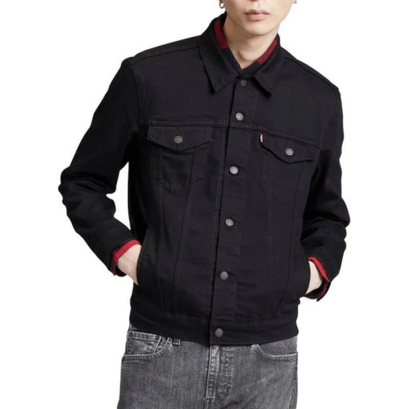 Chamarra  Chaqueta Mezclilla Caballero Levis Original #mlpos_1 | Color: Negro #color_negro #sku_723340403ch #sku_mlm1308163077-202014373409 #sku_mlm1308163077-202014373411 #sku_mlm1308163077-202014373413