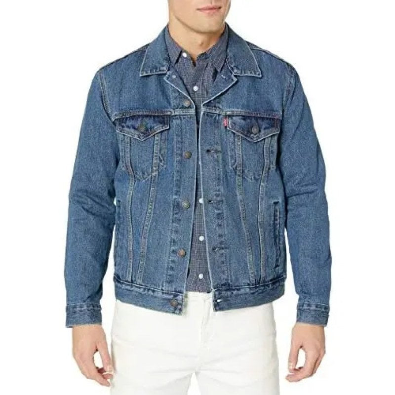 Chamarra  Chaqueta Mezclilla Caballero Levis Original #mlpos_5 | Color: Stone #color_stone | Talla: CH #sku_723340354ch