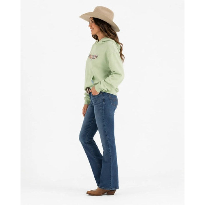 Sudadera Con Capucha Wrangler Mujer Algodón Casual #mlpos_6 #mlitem_MLM3442716675 | Color: Verde Limon 5261 | Talla: XG #color_verde_limon_5261 #sku_112395261ch #sku_112395261g #sku_112395261m #sku_112395261xg