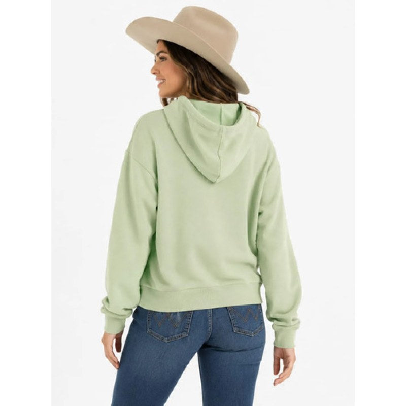 Sudadera Con Capucha Wrangler Mujer Algodón Casual #mlpos_7 #mlitem_MLM3442716675 | Color: Verde Limon 5261 | Talla: XG #color_verde_limon_5261 #sku_112395261ch #sku_112395261g #sku_112395261m #sku_112395261xg