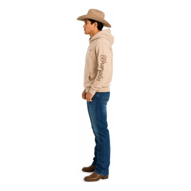 Sudadera Cerrada Con Capucha Wrangler Caballero #mlpos_13 | Color: Beige 5285 #color_beige_5285 #sku_112395285ch #sku_112395285eeg #sku_112395285eg #sku_112395285g #sku_112395285m