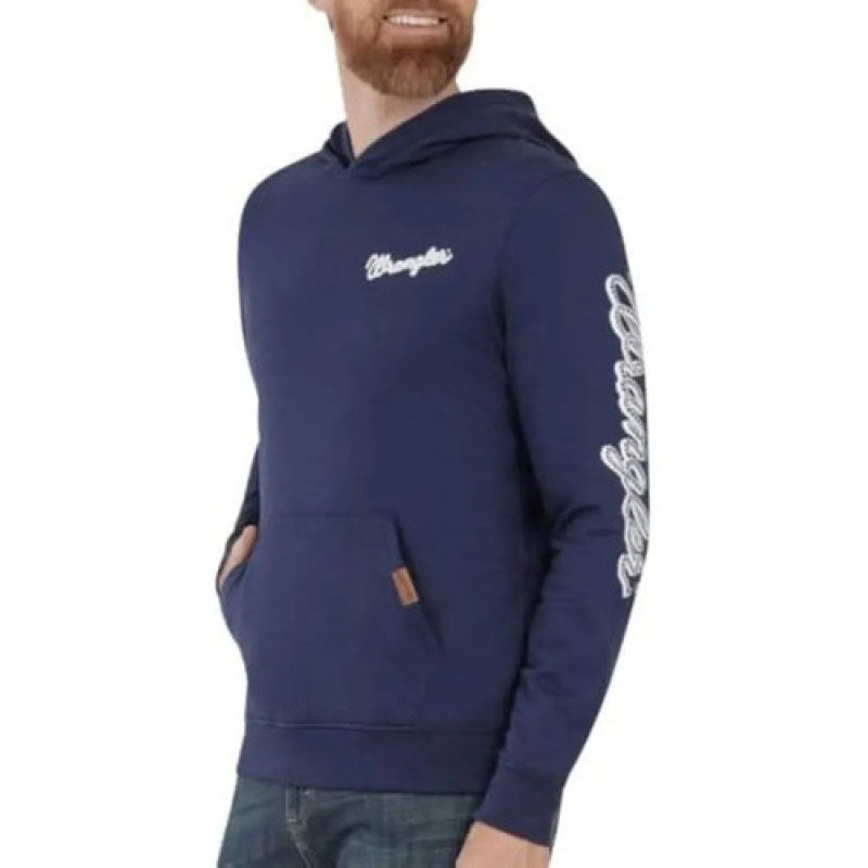 Sudadera Cerrada Con Capucha Wrangler Caballero #mlpos_3 | Color: azul 5343 #color_azul_5343 | Talla: CH #sku_mlm1310454569-187356786204