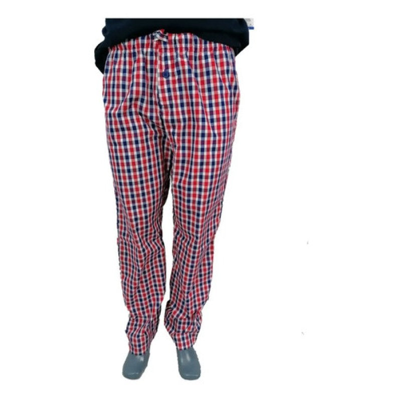 Pijama Clasica Caballero Yale Set De 2 Pzs Pantalon Playera #mlpos_6 | Color: marino/ rojo #color_marino_rojo #sku_mlm1315764919-173710328514 #sku_mlm1315764919-173710328516