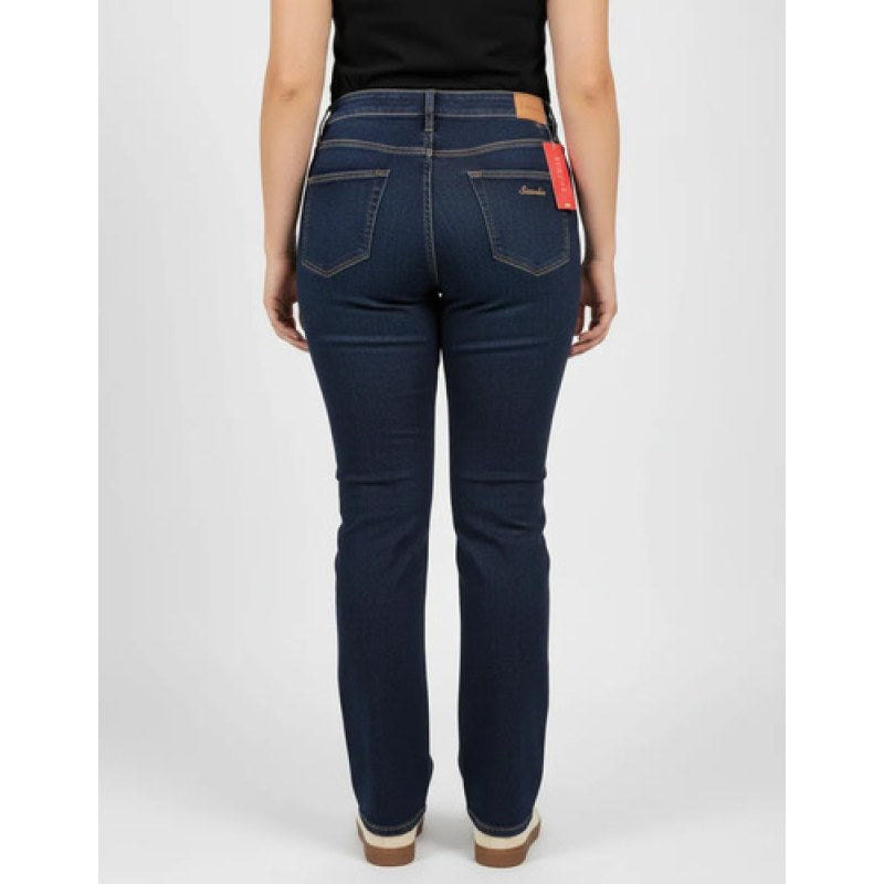 Pantalon Dama Mezclilla Recto Tallas Extras Scandia Suavizado 3080 40 #mlpos_3 #sku_3080svd40