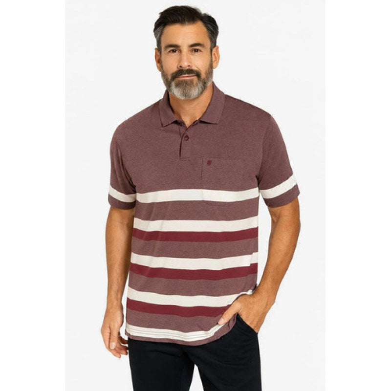 Playera Polo Manchester Hombre Clima Cool #mlpos_102 | Color: Vino 9452-13 #color_vino_9452-13 #sku_nnw262-vino-9452-13-m #sku_nnw262-vino-9452-13-xg