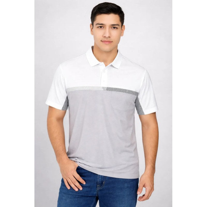 Playera Polo Manchester Hombre Clima Cool #mlpos_10 | Color: Gris9452-07 #color_gris9452-07 #sku_945207g #sku_945207m