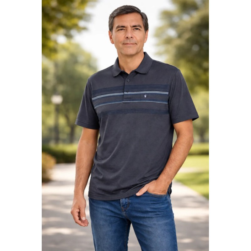 Playera Polo Manchester Hombre Clima Cool #mlpos_111 | Color: negro 9452-17 #color_negro_9452-17 #sku_nnw262-negro-9452-17-g