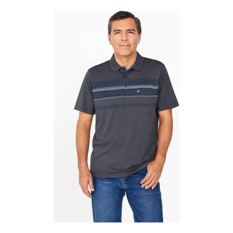 Playera Polo Manchester Hombre Clima Cool #mlpos_112 | Color: negro 9452-17 #color_negro_9452-17 #sku_nnw262-negro-9452-17-g