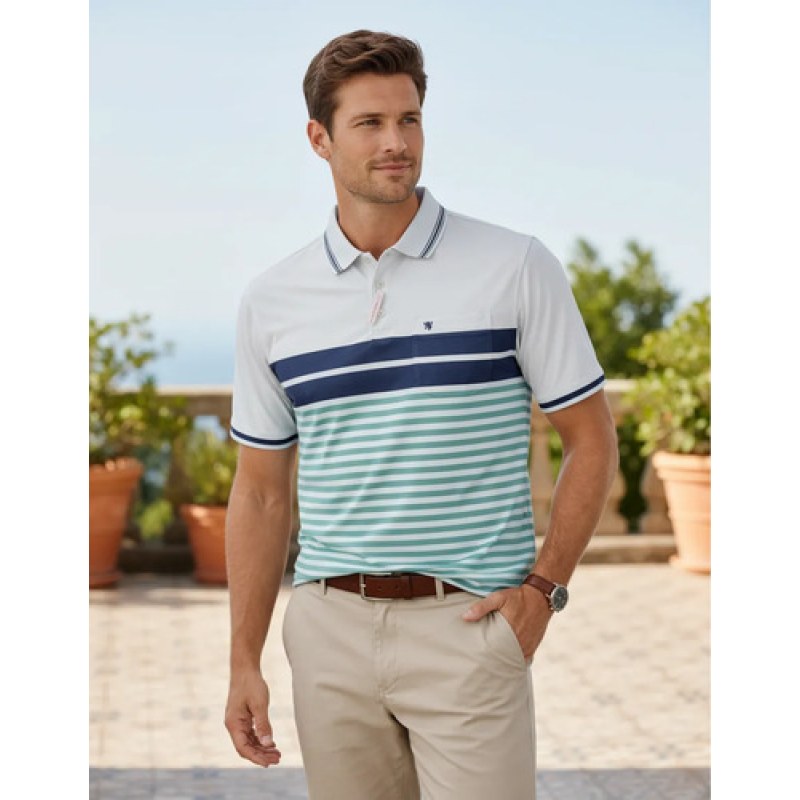 Playera Polo Manchester Hombre Clima Cool #mlpos_114 | Color: Militar 9162-17 #color_militar_9162-17 #sku_916217xg