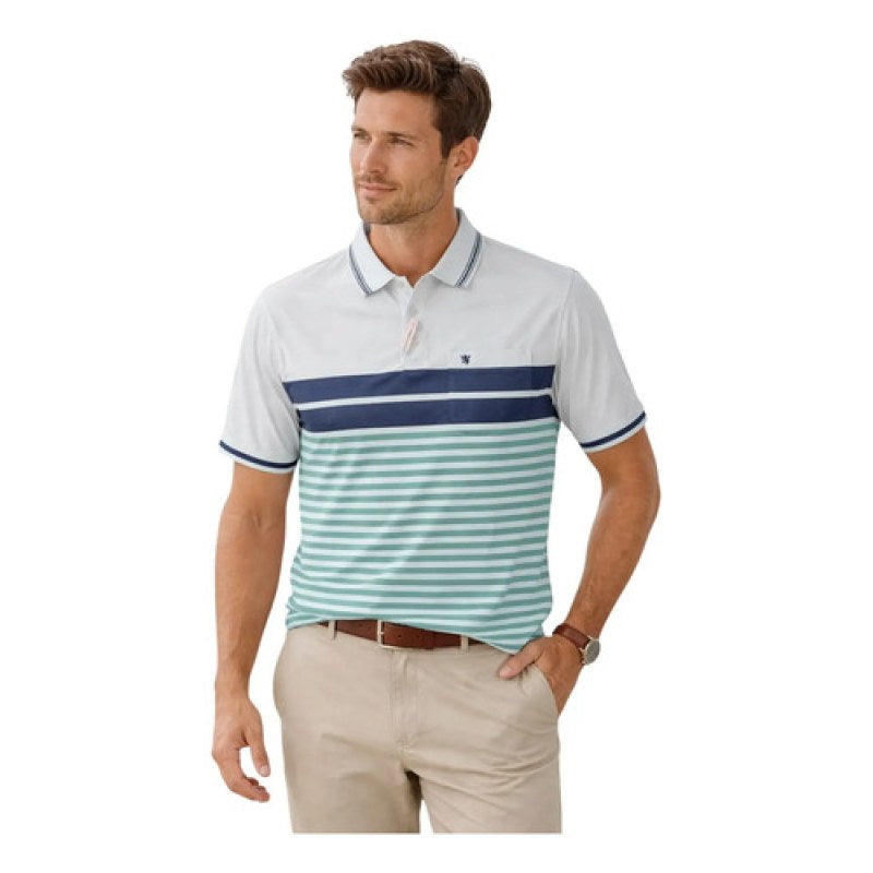 Playera Polo Manchester Hombre Clima Cool #mlpos_115 | Color: Militar 9162-17 #color_militar_9162-17 #sku_916217xg