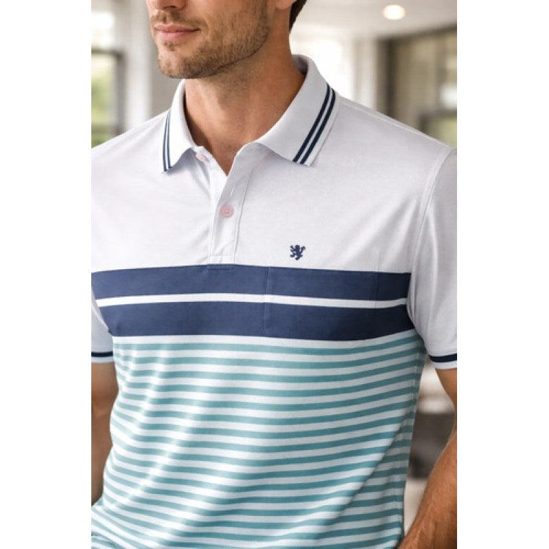 Playera Polo Manchester Hombre Clima Cool #mlpos_116 | Color: Militar 9162-17 #color_militar_9162-17 #sku_916217xg