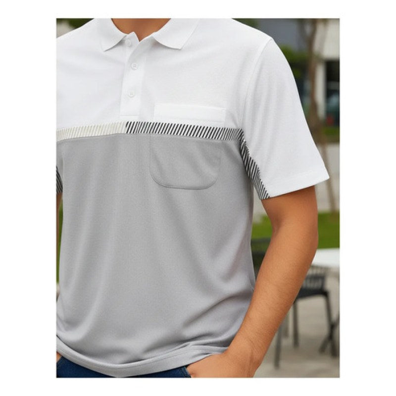 Playera Polo Manchester Hombre Clima Cool #mlpos_11 | Color: Gris9452-07 #color_gris9452-07 #sku_945207g #sku_945207m