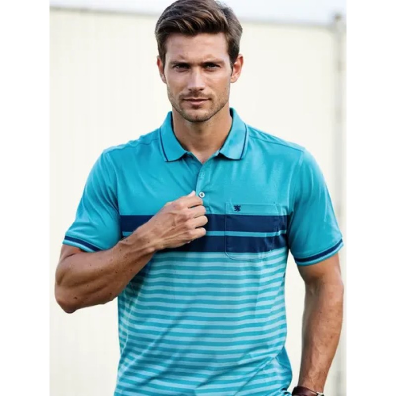 Playera Polo Manchester Hombre Clima Cool #mlpos_120 | Color: Azul 9162-17 #color_azul_9162-17 #sku_916217m #sku_nnw262-azul-9162-17-xg