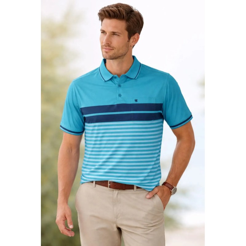 Playera Polo Manchester Hombre Clima Cool #mlpos_121 | Color: Azul 9162-17 #color_azul_9162-17 #sku_916217m #sku_nnw262-azul-9162-17-xg