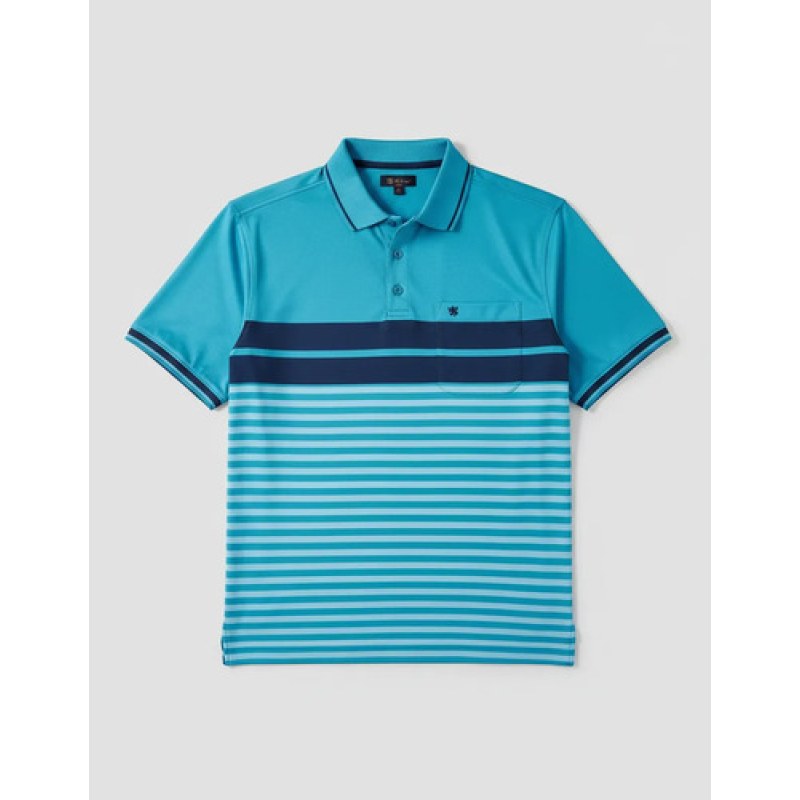 Playera Polo Manchester Hombre Clima Cool #mlpos_124 | Color: Azul 9162-17 #color_azul_9162-17 #sku_916217m #sku_nnw262-azul-9162-17-xg