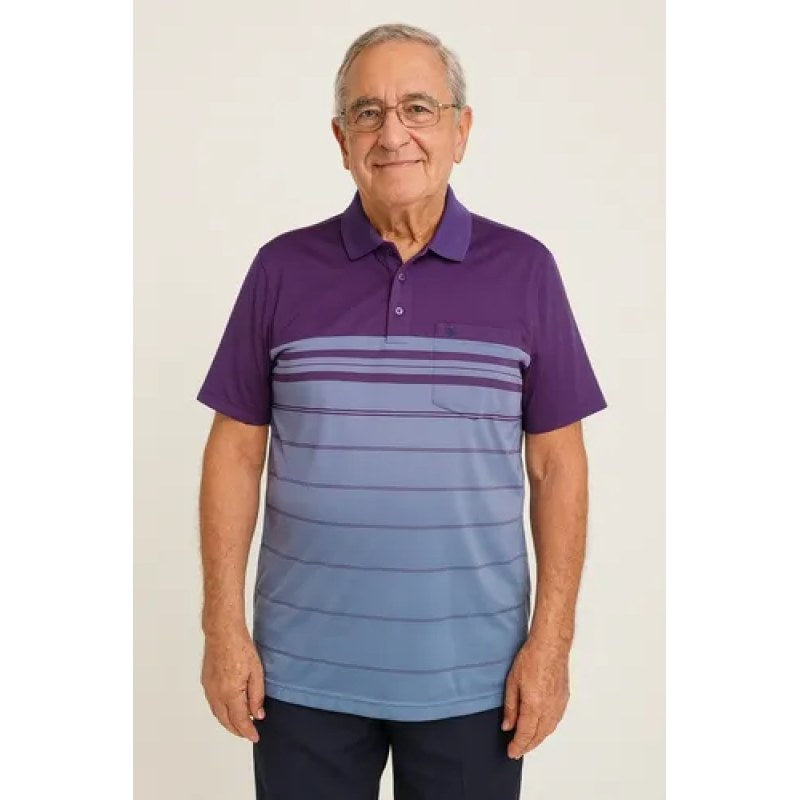 Playera Polo Manchester Hombre Clima Cool #mlpos_12 | Color: Violeta 1373Y #color_violeta_1373y #sku_1373ypurch