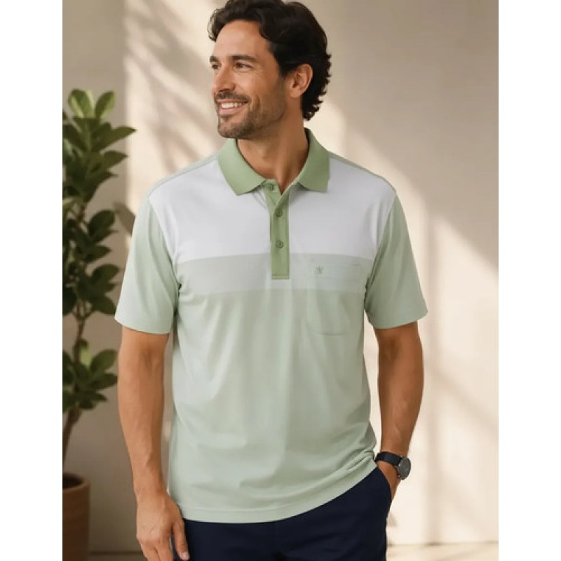 Playera Polo Manchester Hombre Clima Cool #mlpos_131 | Color: Menta 9162-07 #color_menta_9162-07 #sku_ma029162m07 #sku_ma029162m07g #sku_ma029162m07xg