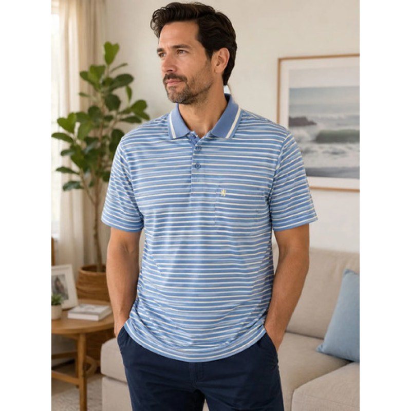 Playera Polo Manchester Hombre Clima Cool #mlpos_135 | Color: Pizarra 1671F #color_pizarra_1671f #sku_1671fch