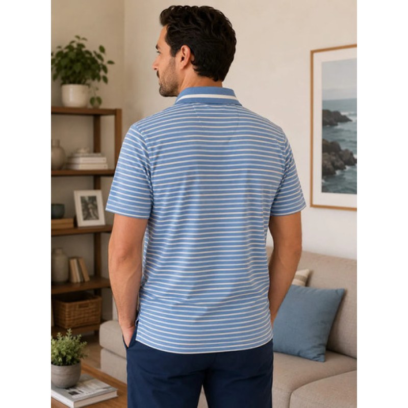 Playera Polo Manchester Hombre Clima Cool #mlpos_136 | Color: Pizarra 1671F #color_pizarra_1671f #sku_1671fch