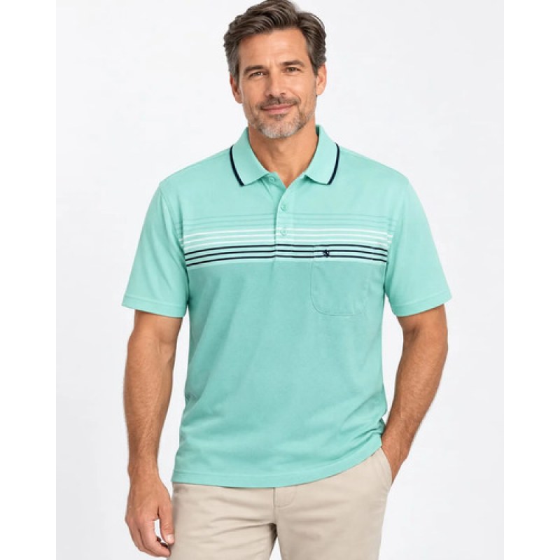 Playera Polo Manchester Hombre Clima Cool #mlpos_144 | Color: AQUA 9462-01 #color_aqua_9462-01 #sku_aqua9462-01g #sku_aqua9462-01m #sku_aqua9462-01xg
