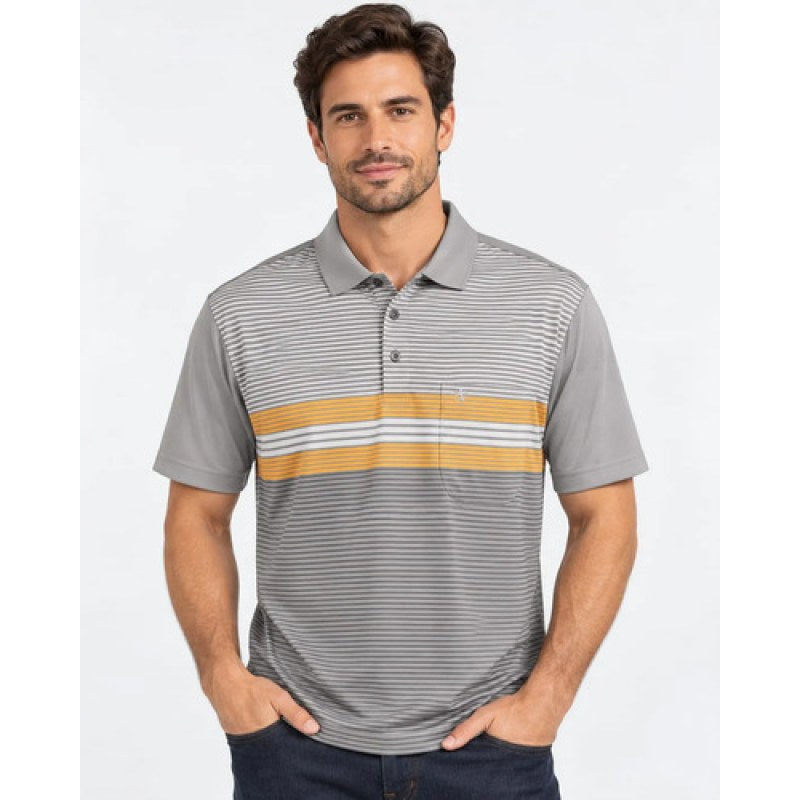 Playera Polo Manchester Hombre Clima Cool #mlpos_150 | Color: Gris 9462-09 #color_gris_9462-09 #sku_gris9462-09g #sku_gris9462-09m #sku_gris9462-09xg