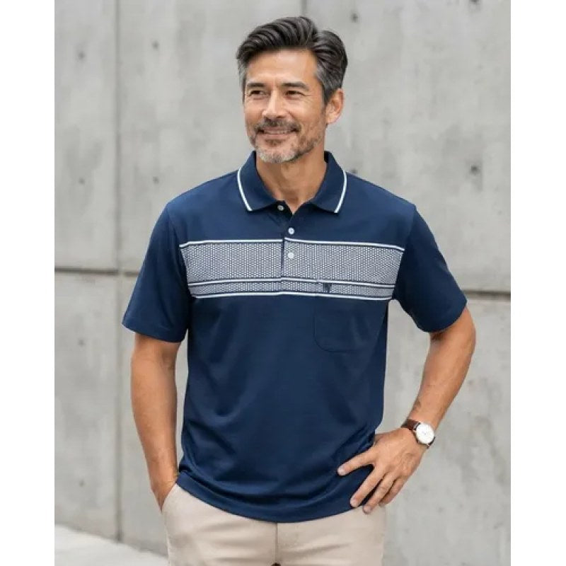 Playera Polo Manchester Hombre Clima Cool #mlpos_156 | Color: Marino 9462-03 #color_marino_9462-03 #sku_marino946203g #sku_marino946203m #sku_marino946203xg