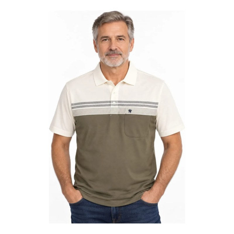 Playera Polo Manchester Hombre Clima Cool #mlpos_165 | Color: Militar 9462-05 #color_militar_9462-05 #sku_946205milg #sku_946205milm #sku_946205milxg