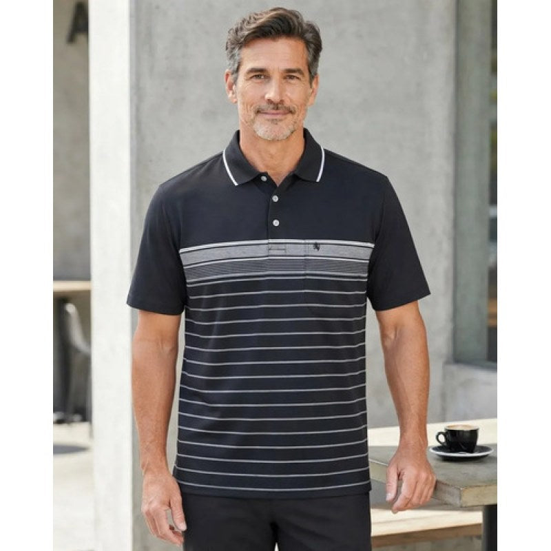 Playera Polo Manchester Hombre Clima Cool #mlpos_167 | Color: Negro 9462-15 #color_negro_9462-15 #sku_negro9462-15g #sku_negro9462-15m #sku_negro9462-15xg