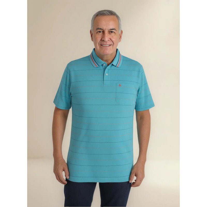 Playera Polo Manchester Hombre Clima Cool #mlpos_21 | Color: Azul 1473D #color_azul_1473d #sku_1473dazlch