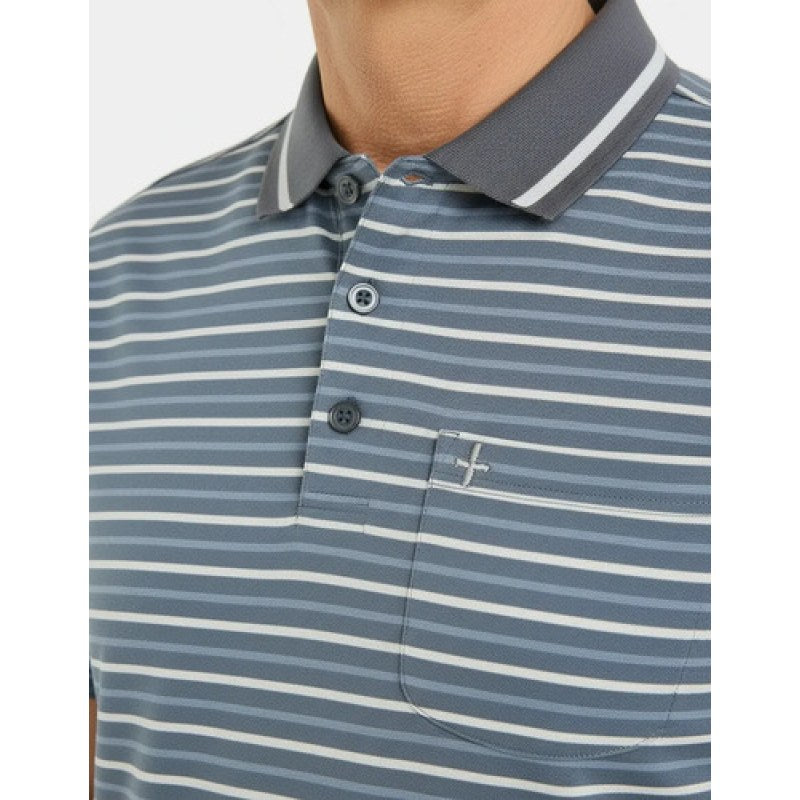 Playera Polo Manchester Hombre Clima Cool #mlpos_27 | Color: Gris 1671F #color_gris_1671f #sku_1671fgrsch