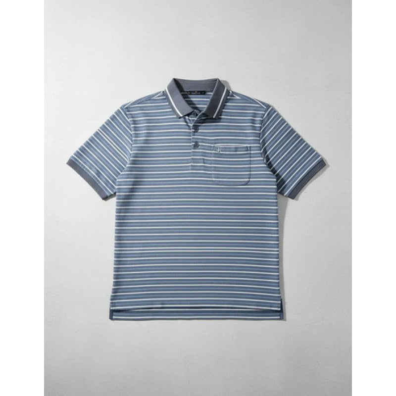 Playera Polo Manchester Hombre Clima Cool #mlpos_29 | Color: Gris 1671F #color_gris_1671f #sku_1671fgrsch