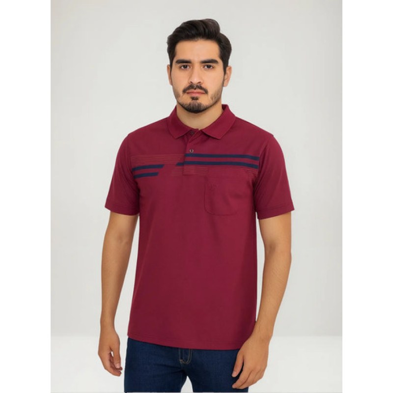 Playera Polo Manchester Hombre Clima Cool #mlpos_31 | Color: Guindo 1687F #color_guindo_1687f #sku_1687fvnch