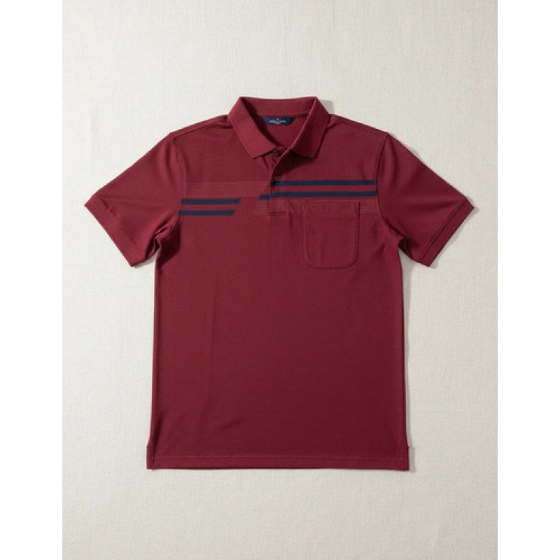 Playera Polo Manchester Hombre Clima Cool #mlpos_32 | Color: Guindo 1687F #color_guindo_1687f #sku_1687fvnch