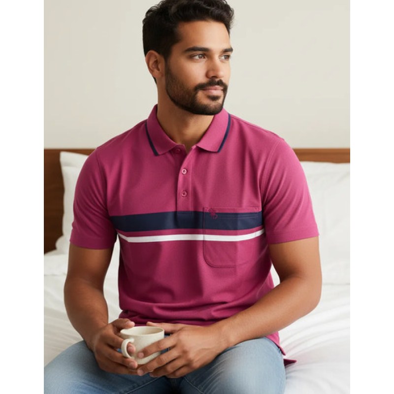 Playera Polo Manchester Hombre Clima Cool #mlpos_36 | Color: Rojo-01 #color_rojo-01 #sku_ma029142rjch