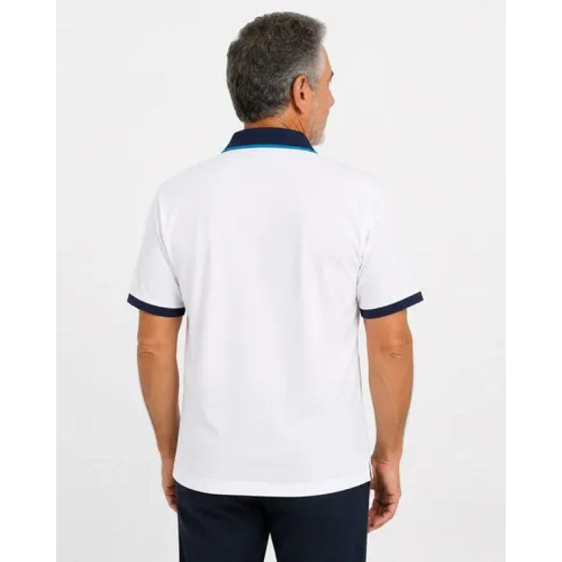 Playera Polo Manchester Hombre Clima Cool #mlpos_3 | Color: Turquesa 9162-11 #color_turquesa_9162-11 #sku_ma02916211g #sku_ma02916211m #sku_ma02916211xg