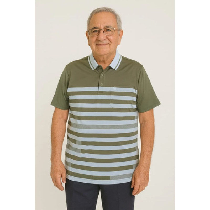 Playera Polo Manchester Hombre Clima Cool #mlpos_40 | Color: Verde 05 #color_verde_05 #sku_ma029142vrdm