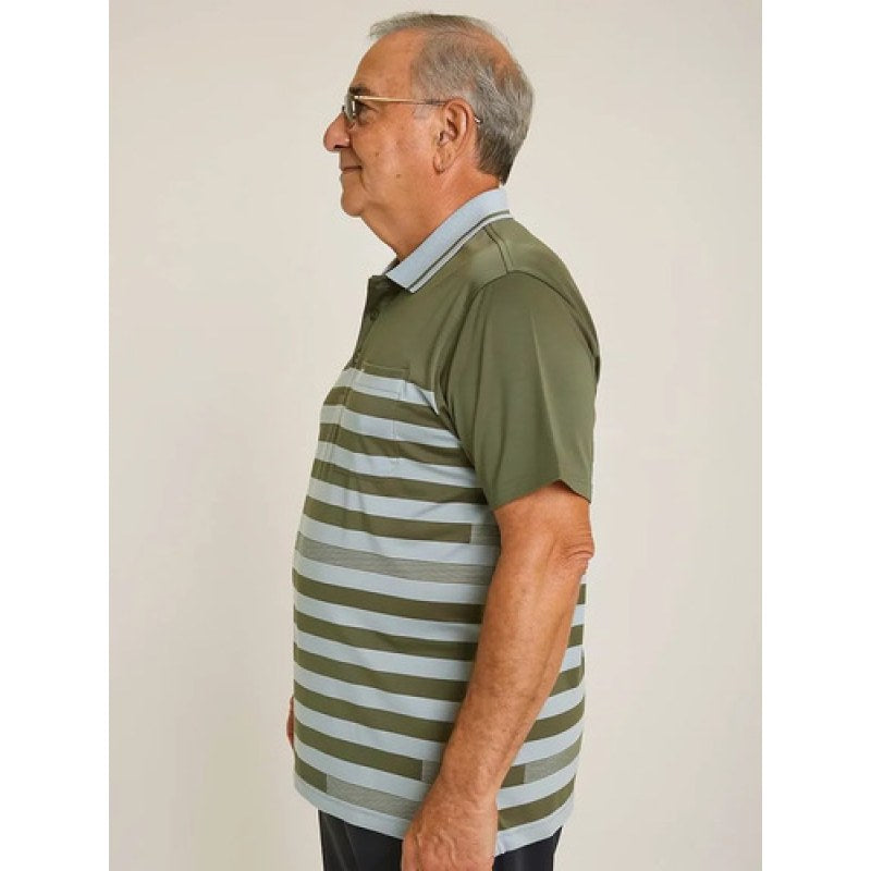 Playera Polo Manchester Hombre Clima Cool #mlpos_41 | Color: Verde 05 #color_verde_05 #sku_ma029142vrdm