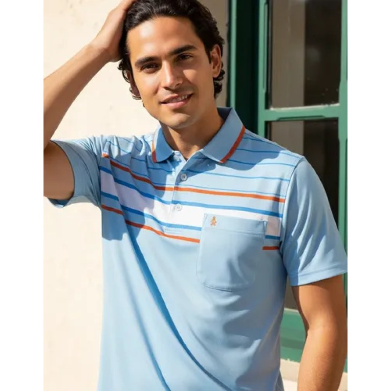Playera Polo Manchester Hombre Clima Cool #mlpos_46 | Color: Cielo-11 #color_cielo-11 #sku_ma029442cieloch #sku_ma029442cielom