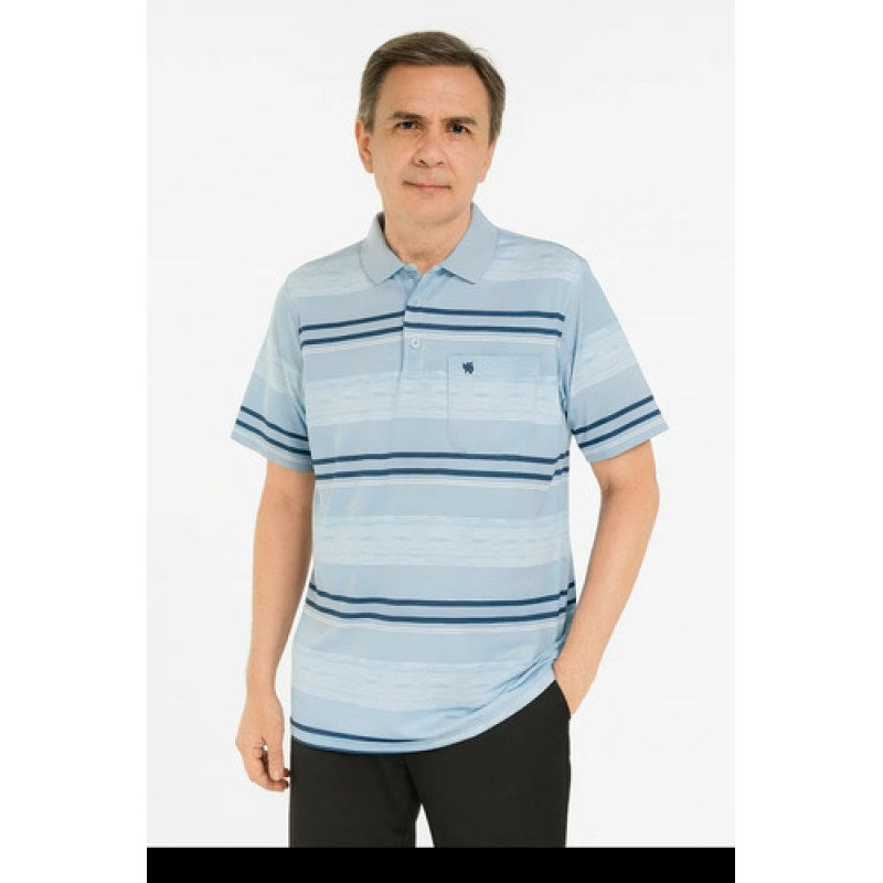 Playera Polo Manchester Hombre Clima Cool #mlpos_57 | Color: Celeste-03 #color_celeste-03 #sku_celeste03m