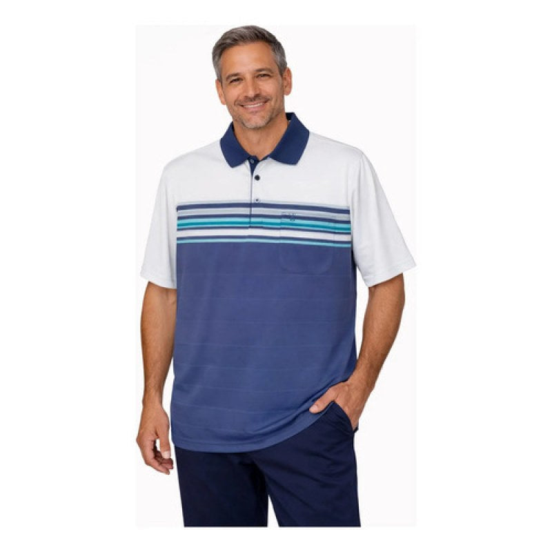Playera Polo Manchester Hombre Clima Cool #mlpos_62 | Color: Azul 1379Y #color_azul_1379y #sku_1379ych