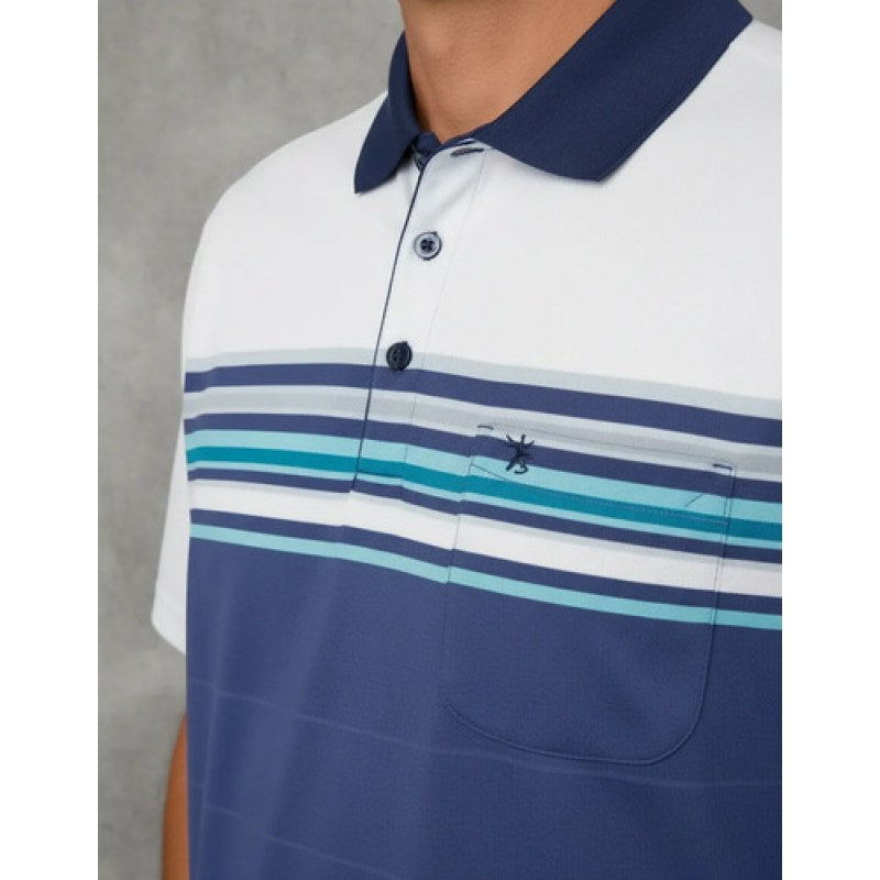 Playera Polo Manchester Hombre Clima Cool #mlpos_63 | Color: Azul 1379Y #color_azul_1379y #sku_1379ych