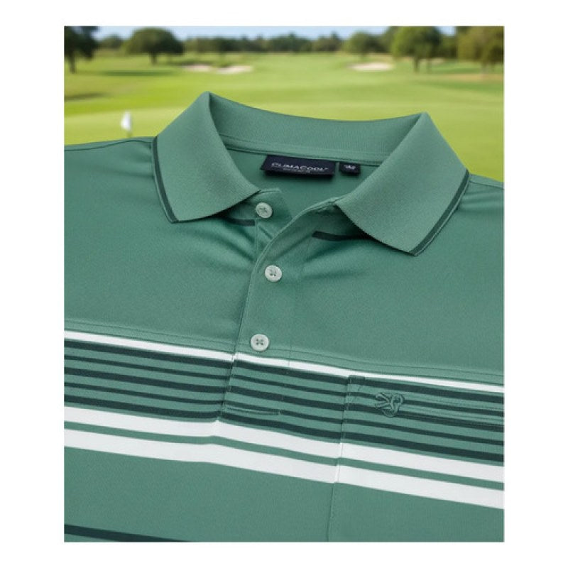 Playera Polo Manchester Hombre Clima Cool #mlpos_73 | Color: Verde 9162-09 #color_verde_9162-09 #sku_916209m