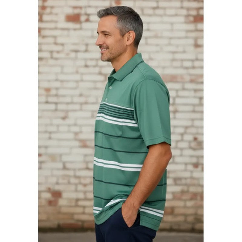 Playera Polo Manchester Hombre Clima Cool #mlpos_75 | Color: Verde 9162-09 #color_verde_9162-09 #sku_916209m
