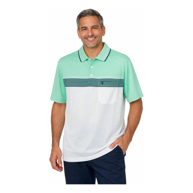 Playera Polo Manchester Hombre Clima Cool #mlpos_77 | Color: Verde 9162-03 #color_verde_9162-03 #sku_916203g #sku_916203m
